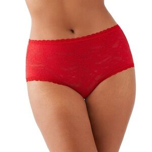 NWT Wacoal Women's High Profile Brief Panty, Equestrian Red XL